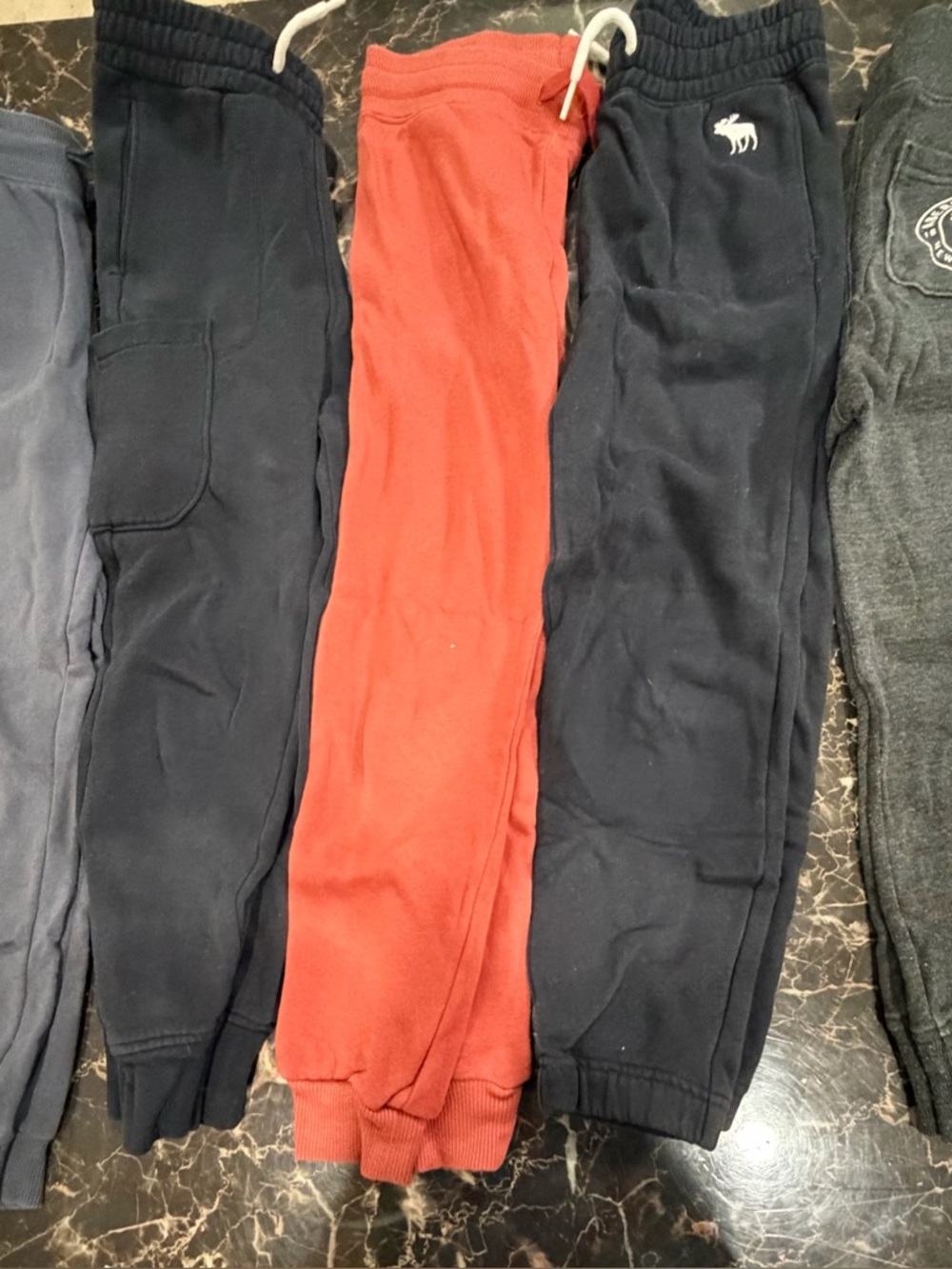 Abercrombie & Fitch Slate Blue Sweatpants with Ribbed Waistband